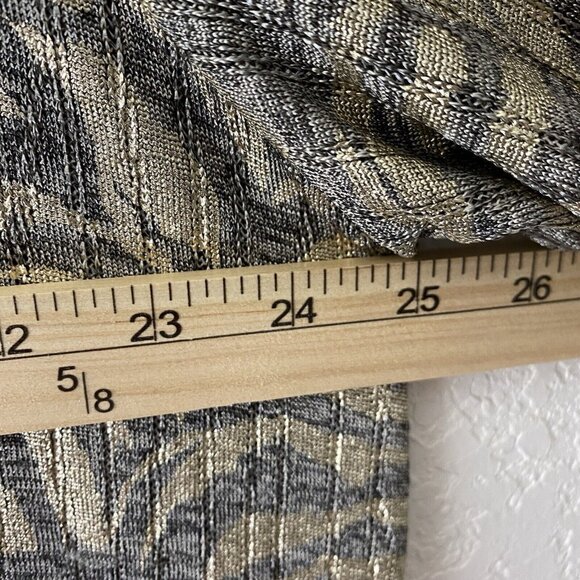 Ruby Rd Zebra Print Knit Tunic Top Womens 1X Rhinestone Trim Handkerchief Holida - Picture 8 of 9